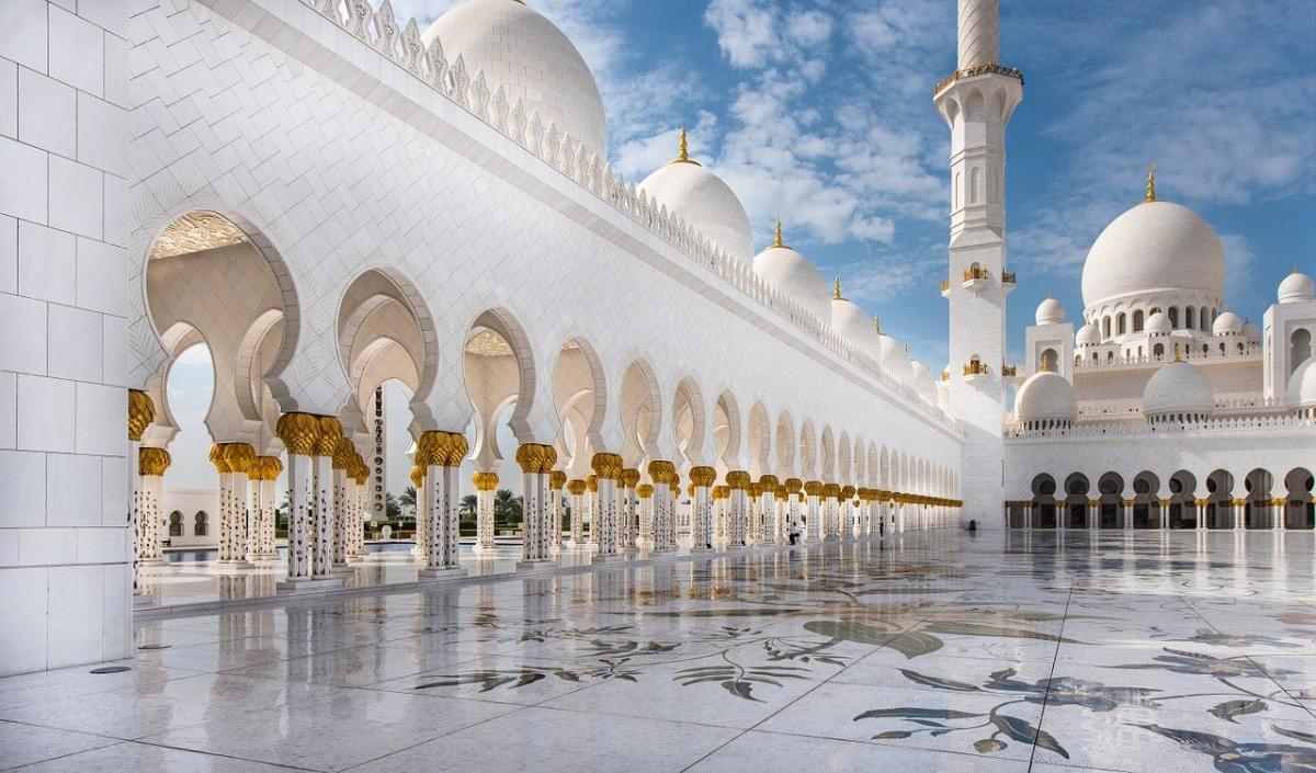 moschea abu dhabi viaggiare bianca